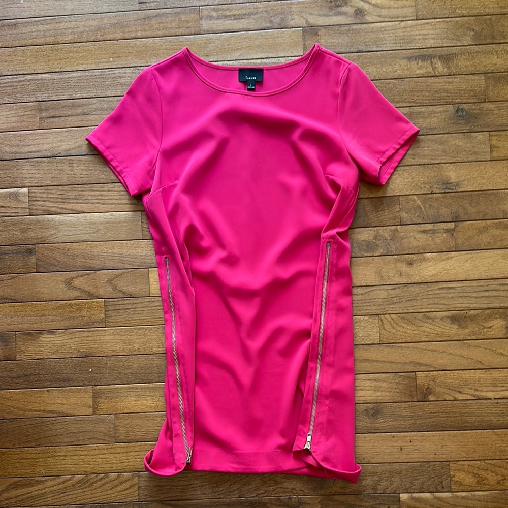Vibrant Pink Short Sleeve Dress - Picture 6 of 6
